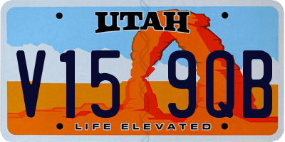 UT license plate V159QB