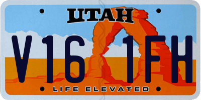 UT license plate V161FH