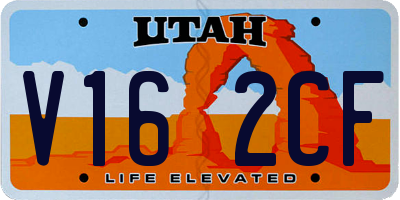 UT license plate V162CF