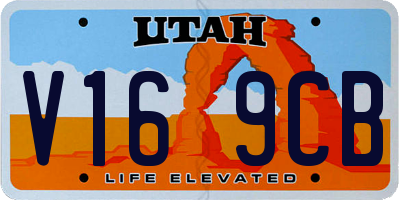 UT license plate V169CB