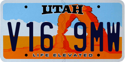 UT license plate V169MW
