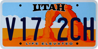 UT license plate V172CH