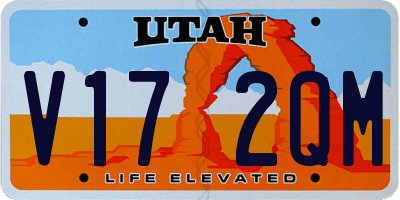 UT license plate V172QM