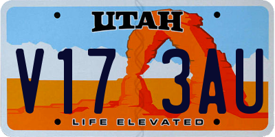 UT license plate V173AU