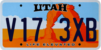 UT license plate V173XB