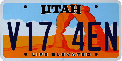 UT license plate V174EN