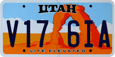 UT license plate V176IA