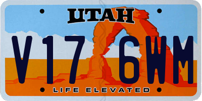 UT license plate V176WM