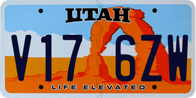UT license plate V176ZW