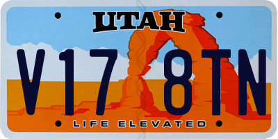 UT license plate V178TN