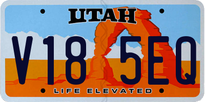 UT license plate V185EQ