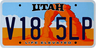 UT license plate V185LP