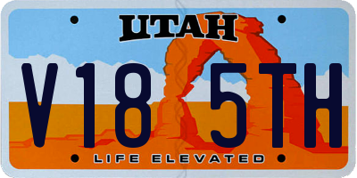 UT license plate V185TH