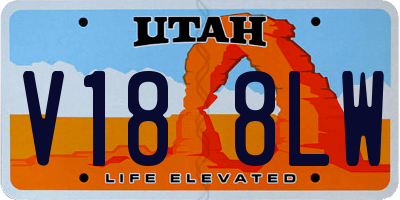 UT license plate V188LW