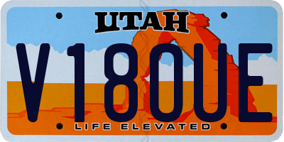 UT license plate V18OUE