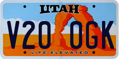 UT license plate V200GK