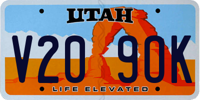 UT license plate V209OK