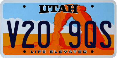 UT license plate V209QS