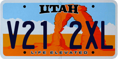 UT license plate V212XL