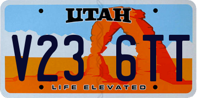 UT license plate V236TT