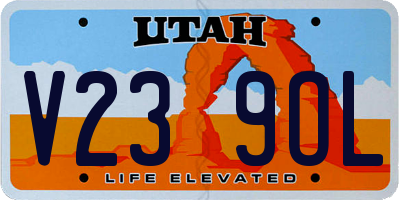 UT license plate V239OL