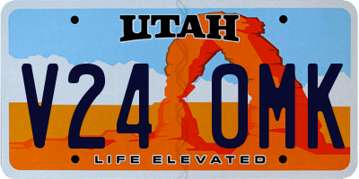 UT license plate V240MK
