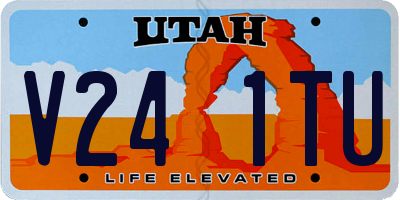 UT license plate V241TU
