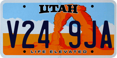 UT license plate V249JA