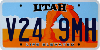 UT license plate V249MH