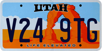 UT license plate V249TG