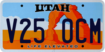 UT license plate V250CM