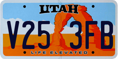 UT license plate V253FB
