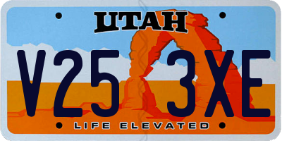 UT license plate V253XE