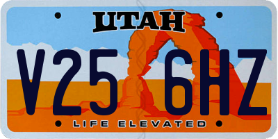 UT license plate V256HZ