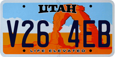 UT license plate V264EB