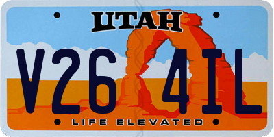 UT license plate V264IL