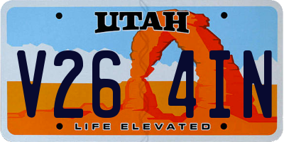 UT license plate V264IN