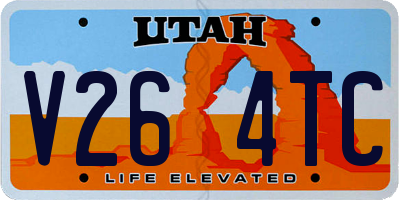 UT license plate V264TC