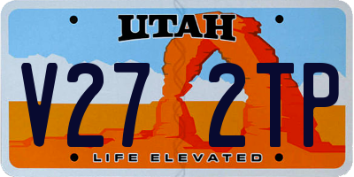 UT license plate V272TP