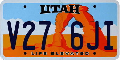 UT license plate V276JI