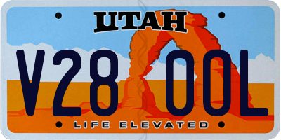 UT license plate V280OL