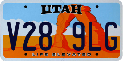 UT license plate V289LG