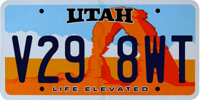 UT license plate V298WT