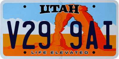 UT license plate V299AI