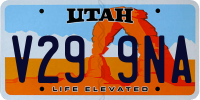 UT license plate V299NA