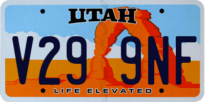 UT license plate V299NF