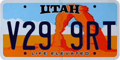 UT license plate V299RT
