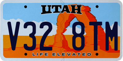 UT license plate V328TM
