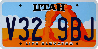 UT license plate V329BJ