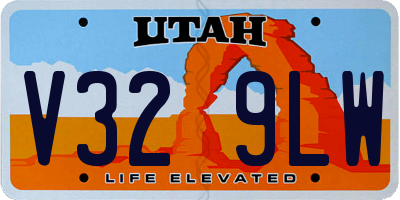 UT license plate V329LW